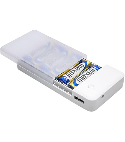 Amazon | モバイルバッテリー 乾電池式 スマホ充電器 Type-c