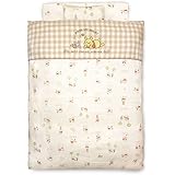 un doudou 日本製 ベビー布団 12点セット オーガニックコットン ダブルガーゼ Disney プー＆フレンズ 70×120cm 綿100% 全部洗える NZ1121 A-160