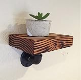 CGN 棚、小さなフラワーラック産業LOFT鉄パイプ壁の綱板鉱山風の壁ソリッドウッド20cm * 20cm * 3 / 5cm 多機能 ( サイズ さいず : 3cm )