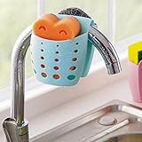 Generic Bluee : Household Kitchen Gatget Sink Rack Draining Hanging Storage Basket Bathroom Soap Han