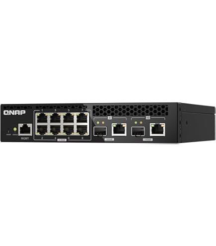 Amazon.co.jp: QNAP QSW-M2108-2C - 2 x 10GbE SFP+/RJ45 Combo Ports