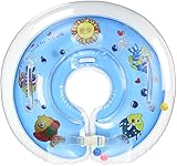 夏楽(サマラク) ベビー用 うきわ首リング ブルー