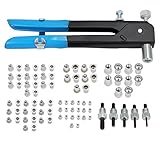 Proster ハンドリベッター セット 86pcs リベット用工具　86pcs ナット カウンター シャフトなどに対応