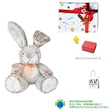 メモリアルギフト アニマル ウサギ ミンクプラッシュ ぬいぐるみ キャラメル 紙袋付き 豪華子供ラッピング