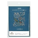 DMC マカベアリス×「12ヶ月のモチーフとことり」 刺しゅうキット 8月 海の思い出 DMC-JPT46 青