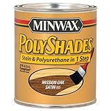 Minwax 61985 1 Quart Polyshades Satin Wood Stain, Mission Oak [並行輸入品]