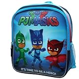 Disney Junior PJマスクSuperheros Owlette、CatboyとGekko」It 's Time to Be a Hero！」14インチバックパック