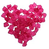 NSSTARシルクローズ花びらウェディングイベントと紙吹雪ブライダルパーティーフラワーガールデコレーション(フクシア、2000pcs）