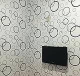 Ayzr 自己接着自己接着自己接着壁紙、防湿壁のベッドルームのレンガ木目の壁紙、黒