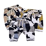 Taiycyxgan Baby Boys Shortsコットン迷彩幼児伸縮性パンツヒップホップハーレムパンツ US サイズ: 3T カラー: グリーン