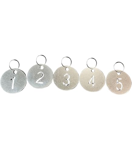 Amazon | 1〜30番番号札 ドア番号タグ, BetterJonny 直径23mm