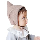 Ochine 新品　ベビー＆キッズ 子供　毛糸帽子　エルフスタイル　超可愛い　男女兼用　保温防寒　撮影用にも　出産祝い 贈り物　フリーサイズ　2色選択　3-9月設定