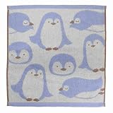 林(Hayashi) ハンドタオル 約34×35cm アニマルフェイス ペンギン WO400201
