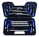 AMPRO T22900 T Handle Tamper Proof Star and Star Key Wrench Set, 10-Piece by AmPro