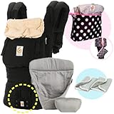 エルゴベビー 抱っこ紐（ベルト付） オリジナル/ブラック・インサート3III 【正規代理店2年間保証-SG認定付】 よだれパッド+収納ポーチ付