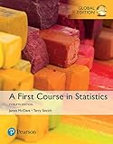 Cover of A First Course in Statistics, Global Edition