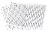 12 x A4 Grid Type 'Freehand Designer' Sheets.Draw Perfect Straight Lines Templates. Grid Type Sheets