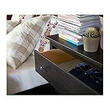 IKEA(イケア) HEMNES ブラックブラウン 20242630 チェスト(引き出し×3)、ブラックブラウン