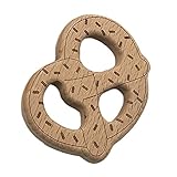 Kesoto 全６種類　歯がため　自然木製　歯のおもちゃ　リング　動物の形　ウッド　ベビー用　 - パン