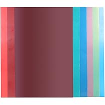 【写真確認用ページ】 Amazon | 6個入りセット 25x20cm 透明 照明 色補正 ゲルシート