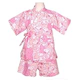 (スヌーピー) SNOOPY 子供用キャラクター柄甚平 9409 100cm ピンク