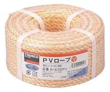 TRUSCO(トラスコ) PVロープ 黄 6mm×30m 3つ打タイプ R-630PV
