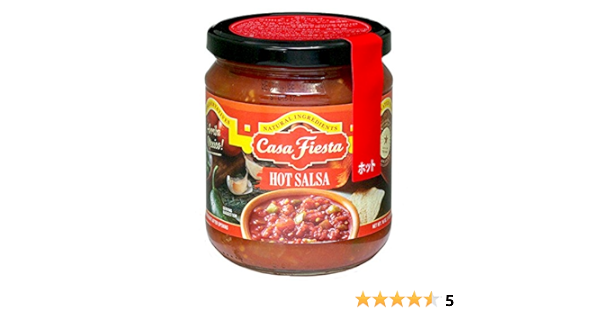 Amazon カサフィエスタ ホットチリサルサ 454g カサフィエスタ ソースの缶詰 瓶詰 通販