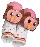Rattle Socks Owl Pink by Stephan Baby by Stephan Baby