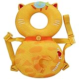 Emfay 赤ちゃん 転倒防止 リュック 幼児 ベビー 頭 ガード ごっつん防止 クッション よちよち歩き ぬいぐるみ 出産祝い メッシュ ネコ