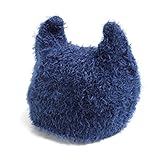 BREEZE(ブリーズ) もこもこベビーニット帽　ネイビーブルー　44cm ベビー服
