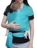 Vlokup（JP） ベビー 防水性抱っこ紐 乳幼児キャリー 温暖熱帯気候向き 軽量 速乾性 通気性 シャンパン 10 Bluish Green