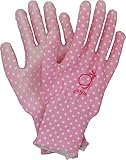 g-style 【ガーデニング用手袋】 PUキュート (ドット)  ピンク S 10双セット