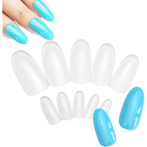 Amazon | ネイルチップ クリア ロングバレリーナ 10サイズ 500枚 AN71