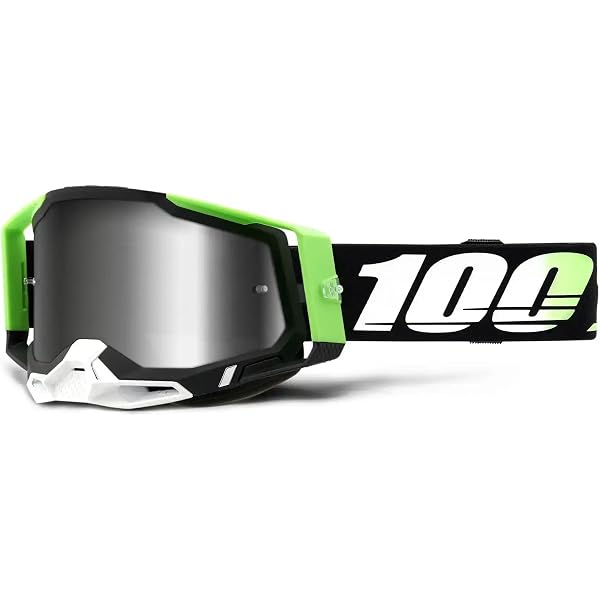 Amazon.co.jp: 100% Racecraft 2 MTB ゴーグル ミラー シルバー レンズ
