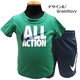 NIKE ナイキ ベビー Tシャツ カットソー ショートパンツ トレーニングウエア 上下セット - デザインB/12M＝75～80cm