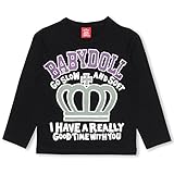 ベビードール メッセージロンT 子供服 130cm ブラック