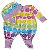 キャピー CAPPY キャップ付きロンパス レインボードット Size0-3m ROM0007