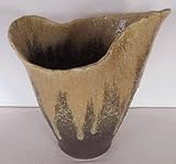 信楽焼き「砂入茶窯変ひねり花器」8032-05