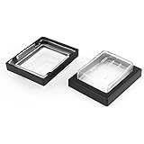 uxcell 防水スイッチカバー 28×22x7mm プラスチック 耐水性 スイッチプロテクター