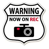 WISE SEED エンブレム カーステッカー ドライブレコーダーステッカー/ドラレコステッカー セキュリティーステッカー カメラ搭載車 安全運転 日本製 (ホワイト, ステッカータイプ)