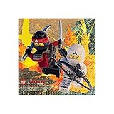 ヴィアライト(VIARITE) レゴ ニンジャゴー 紙ナプキン 16枚 パーティーグッズ 誕生日 LEGO NINJYAGO, Beverage Napkins Paper Napkins Party