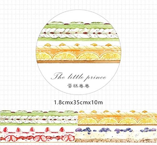 【中古】 スイーツ 海外マステ 海外マスキングテープ マスキングテープ】 ケーキの断面 スイーツ 海外マステ 1.8cm | 文具百貨