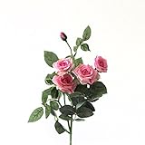 オリジナル ローズ 薔薇 造花 高品質 フラワーアレンジ ギフトなどにおすすめ ３本セット (ピンク) [並行輸入品]