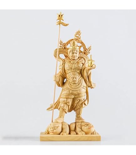 七福神 木製仏像風彫刻 約10cm〜15cm 七福神の木彫り彫刻・仏像を販売 