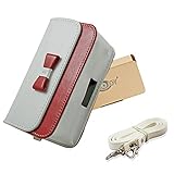 iQOSアイコスケース レディース　女性　アイコスカバー iQOSポーチ 電子タバコケース　タバコポーチ 多機能収納ケース タバコポーチ ストラップ付 すべて収納 PUレザー 革 マグネット式 専用B