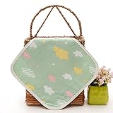 ６重 ガーゼ ハンカチ コットン 柔らかい 可愛い ベビーハンカチ ループ付き 7枚セット