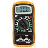 KKmoon M830L　便携式  デジタルマルチメータ （DMM / 電流 / 電圧 / 抵抗 & hFEテスター / w / LCDバックライト）