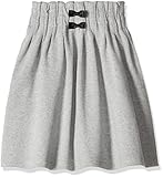 《春秋冬対応》SCHNEE(スネー) フライス天竺起毛スカート 110cm/杢グレー NO.F-661435