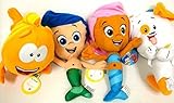 Bubble Guppies Gil, Molly, and Bubble Puppy and Mr Grouper Medium Plush Doll Set 10 by Bubble Guppie