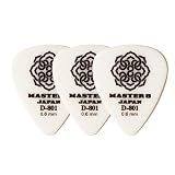 MASTER 8 JAPAN マスターエイトジャパン ギターピック D-801シリーズ ティアドロップ 耐摩耗性があり 耐久性が高い (D801-TD060 0.6mm 3枚入り)